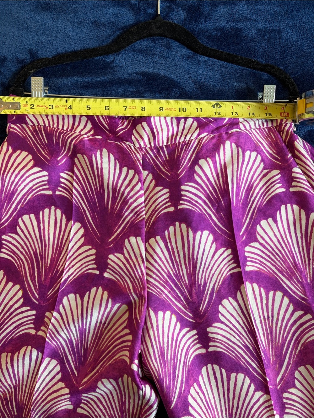 Zara Purple & White Printed Two-Piece Set with Green Trim - Picture 6 of 8